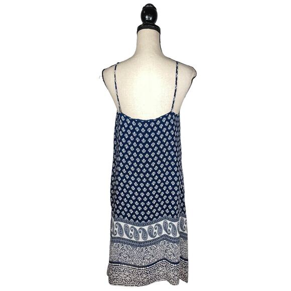 Two by Vince Camuto Blue Paisely Print Midi Slip Dress       Size: S - Picture 5 of 6
